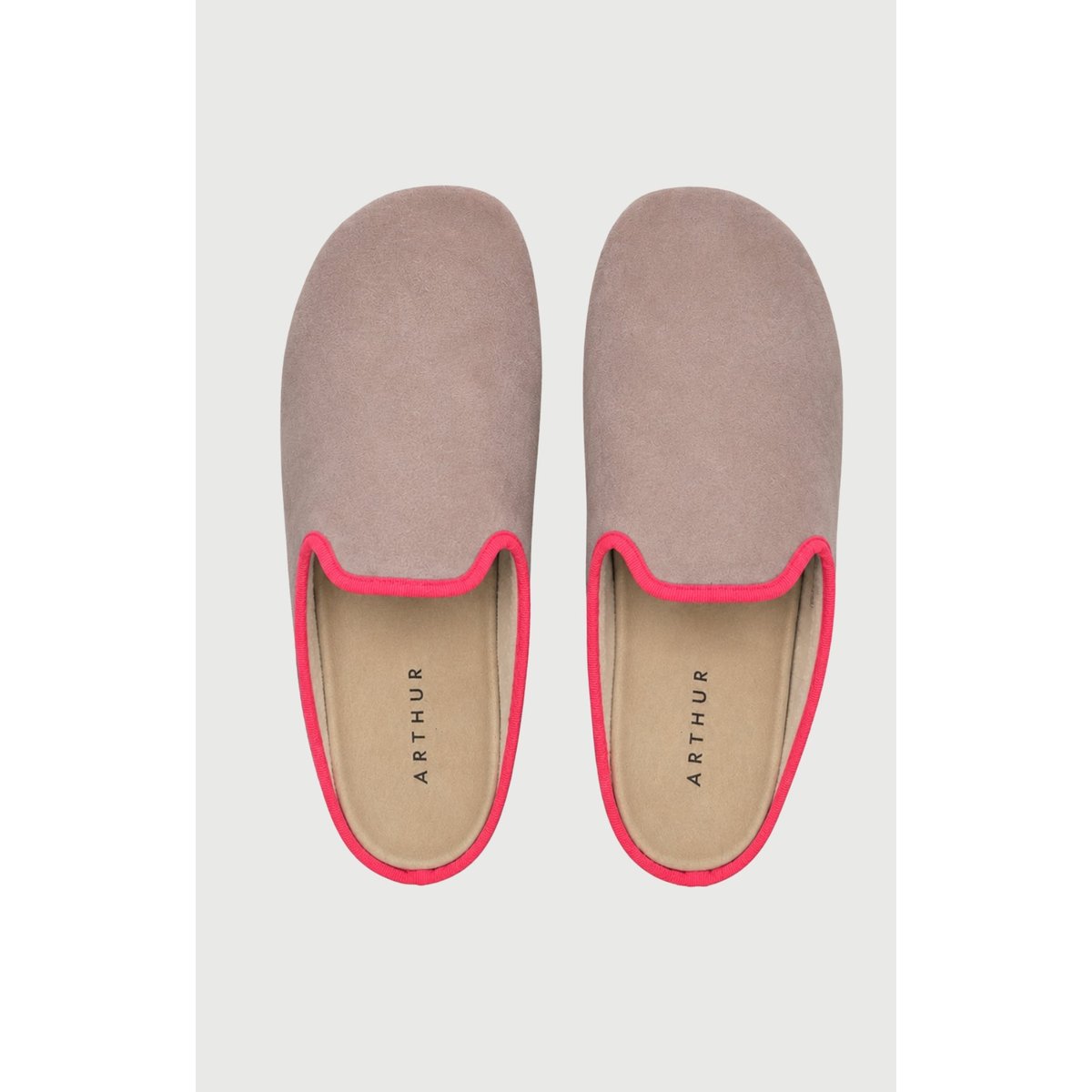 Chaussons couleur unie Nude nude, ARTHUR