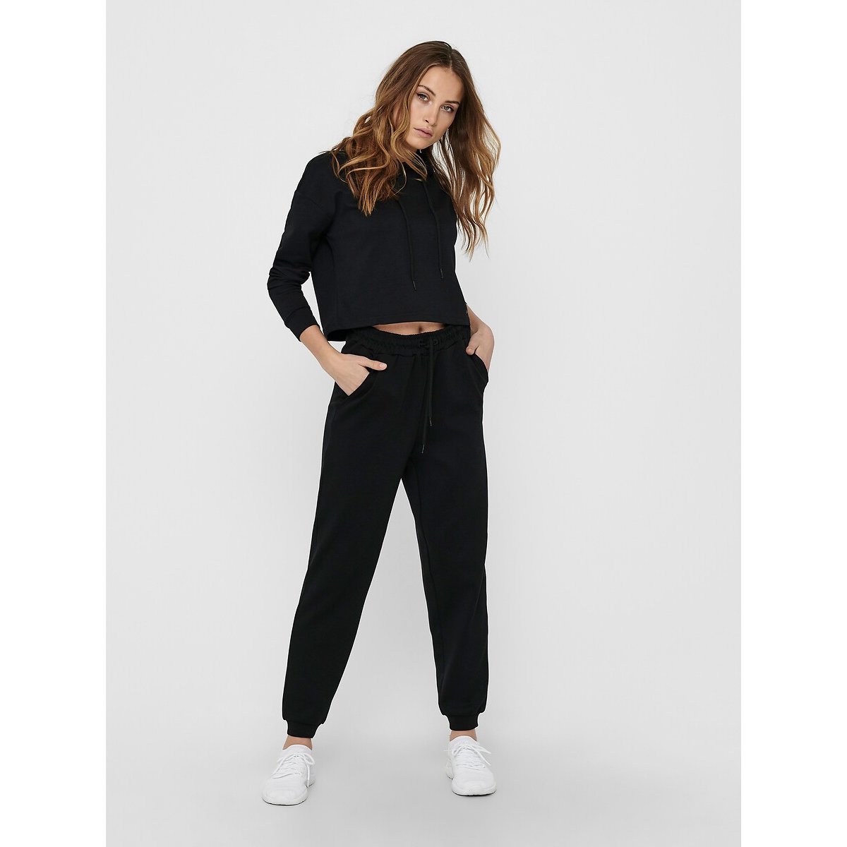 Pantaloni da jogging larghi Lounge nero , ONLY PLAY