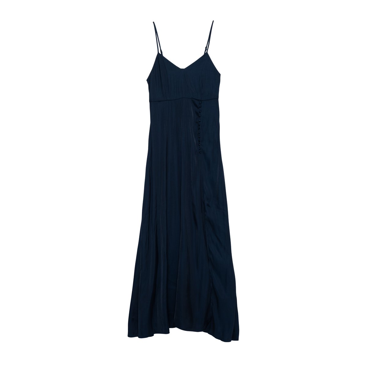 Robe longue fines bretelles bleu marine, IKKS
