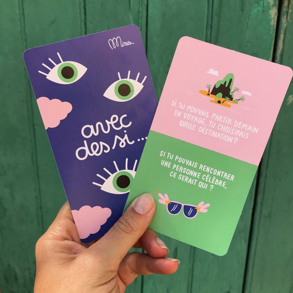 Jeu de cartes - Avec des si... bleu, MINUS EDITIONS