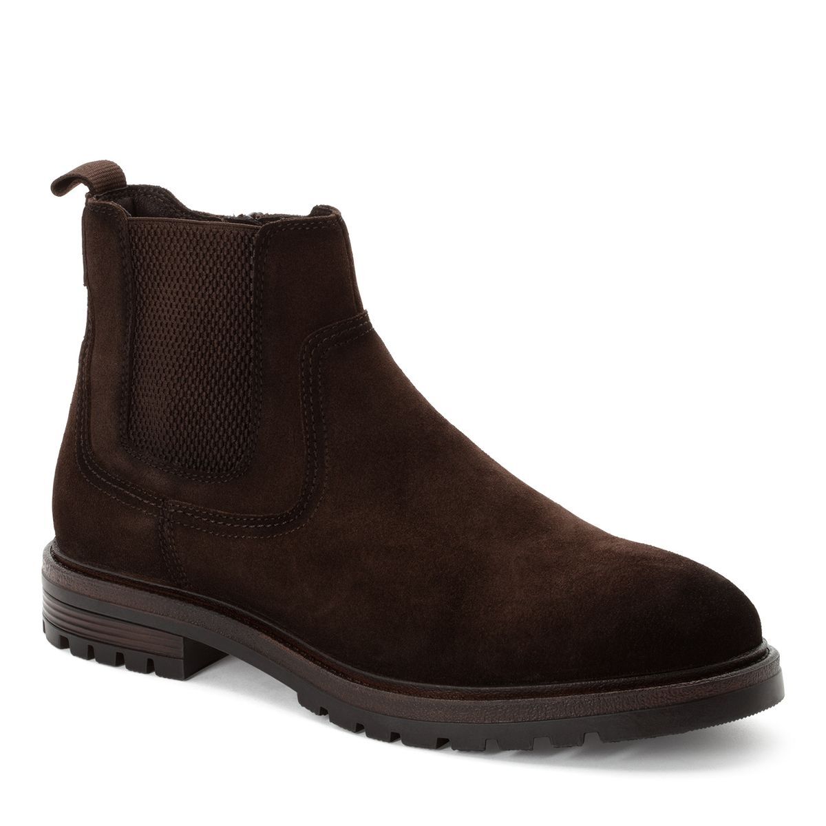 Bottine Chelsea homme marron poivre foncé, TAMARIS