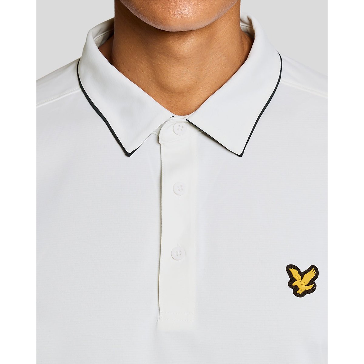 Polo contrasté col blanc, LYLE & SCOTT