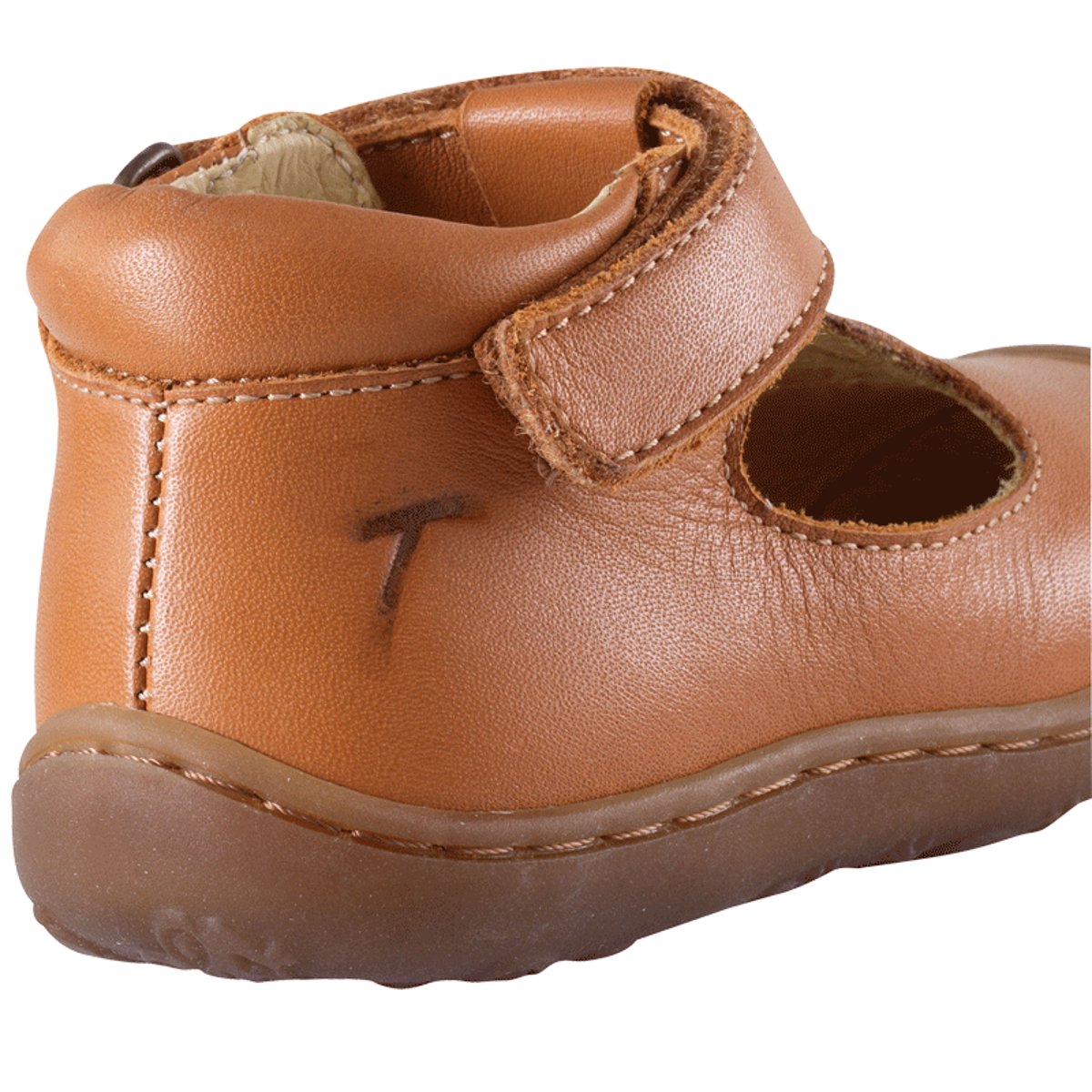 Sandales cuir marche débutante Poppy marron, TICHOUPS