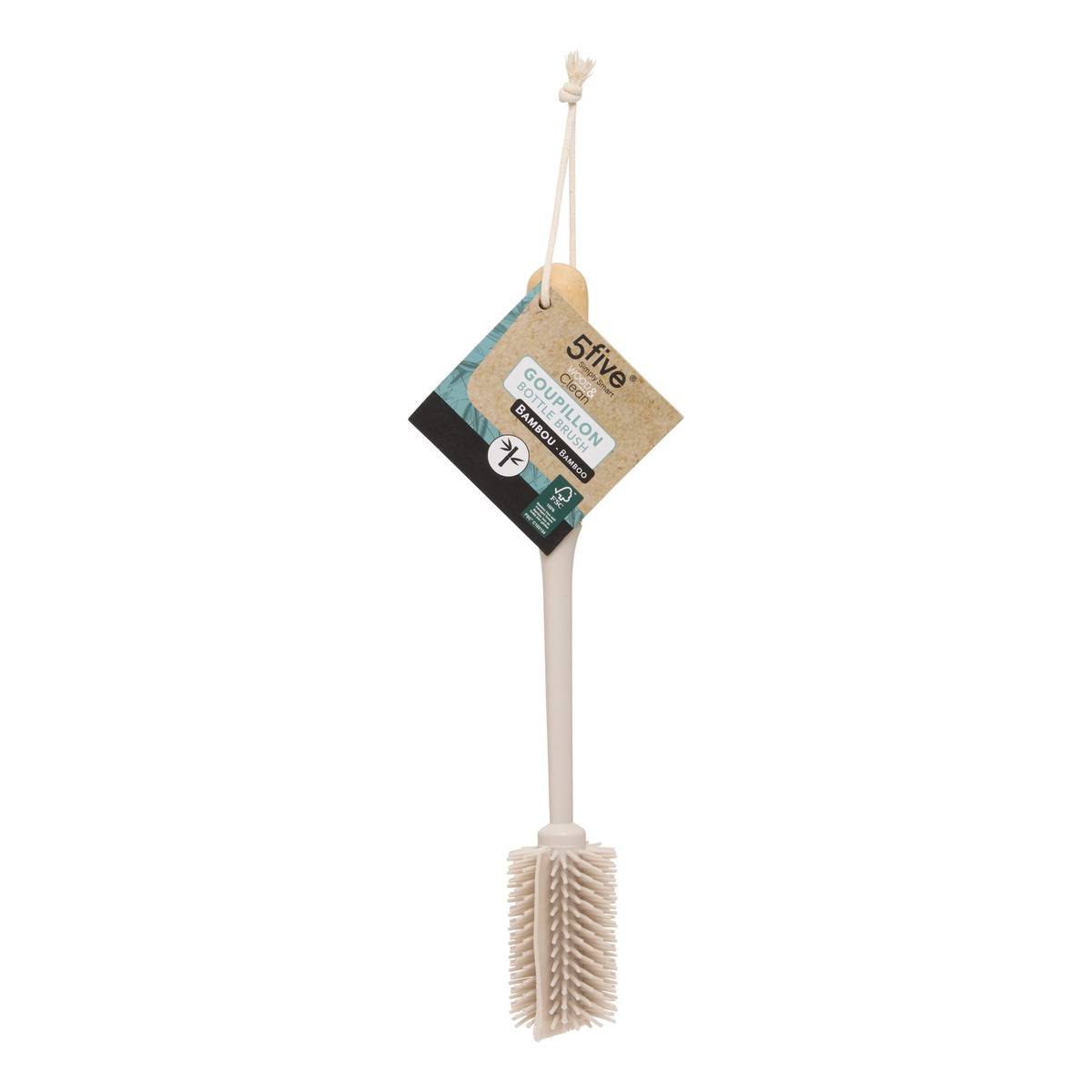 Goupillon WOOD N CLEAN gris, 5FIVE SIMPLY SMART