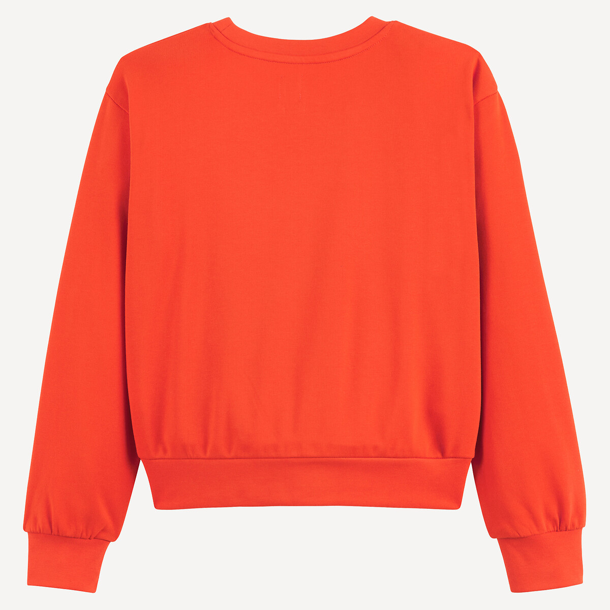 Sweat col rond, en molleton, message Amore rouge, LA REDOUTE COLLECTIONS
