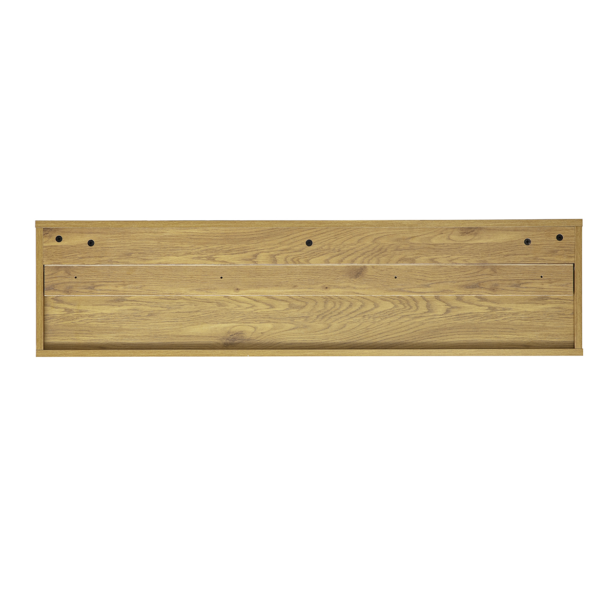 Meuble TV mural finition bois clair chêne L120 cm FLEXO chêne clair, MILIBOO