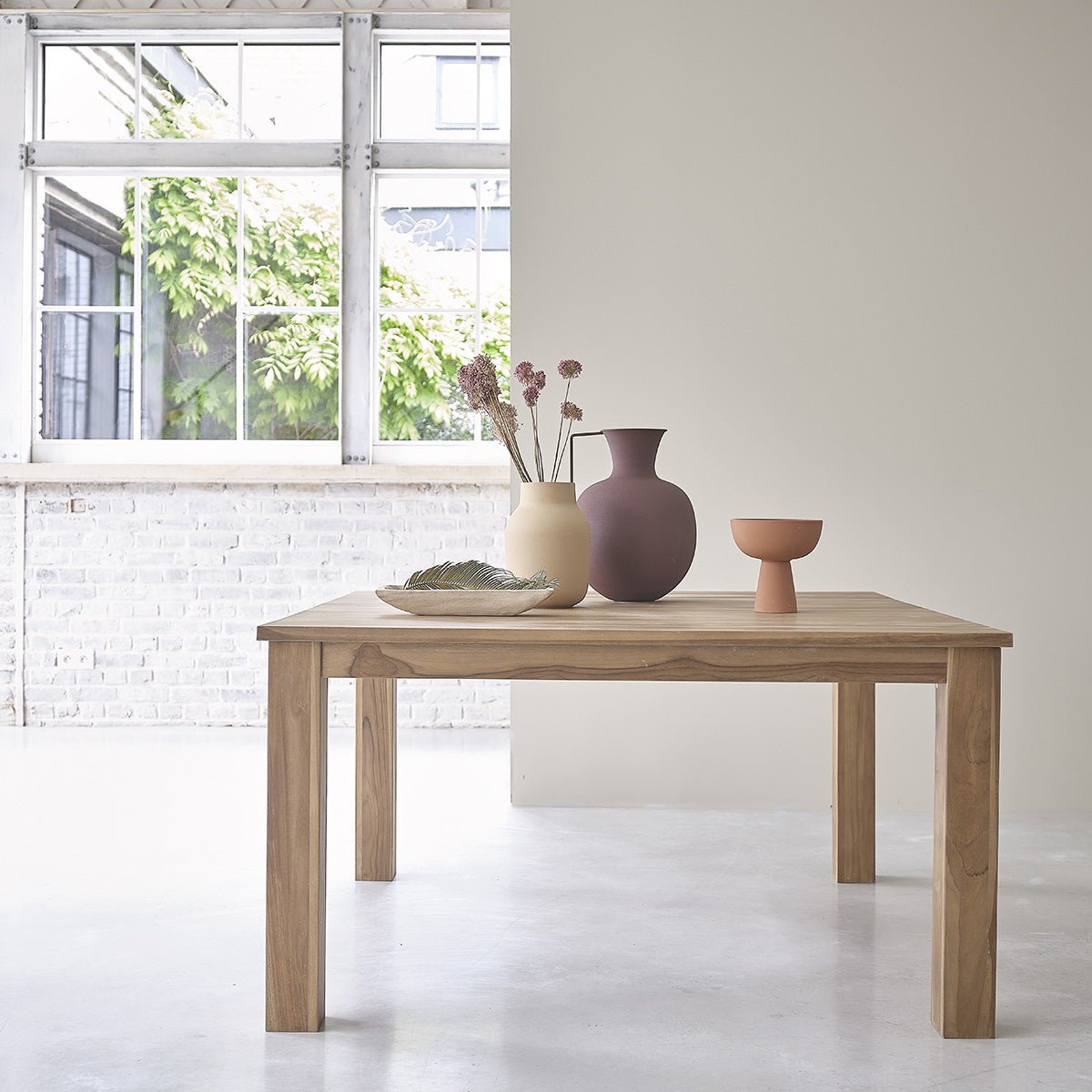 Table en teck massif 8 pers. BOSTON naturel, BERAH GETAH