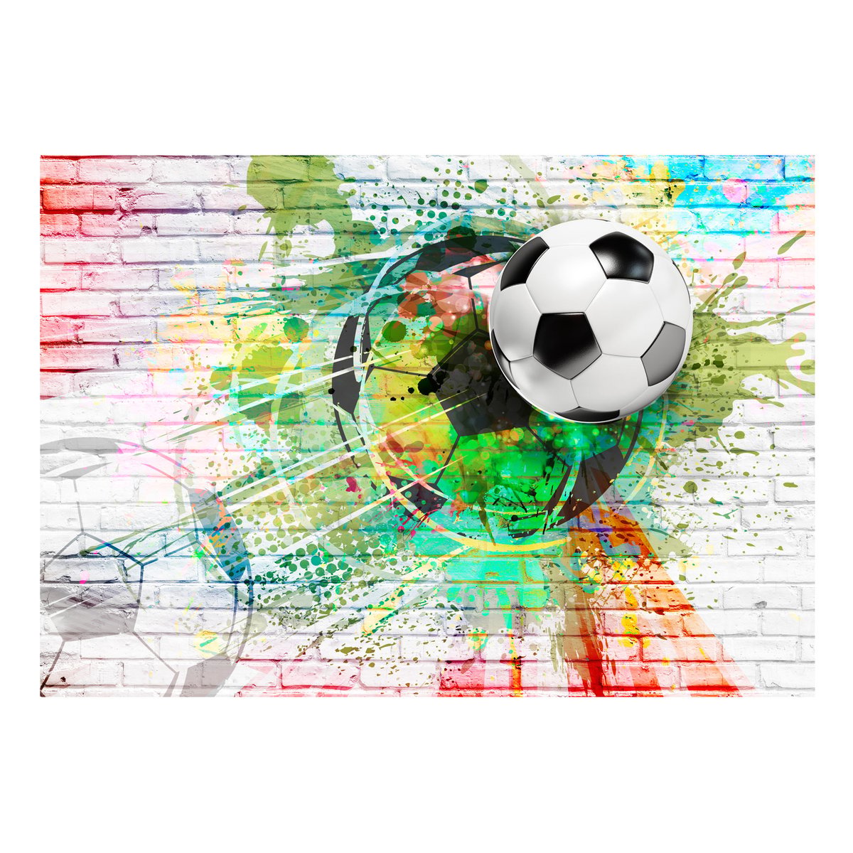 Papier peint intissé panoramique Hobby Colourful Sport multicouleur, EDEN