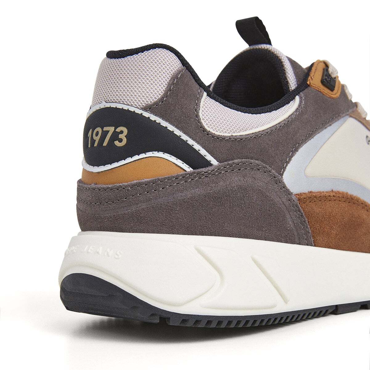 Baskets Avec Détails En Daim- Marlon gris, PEPE JEANS