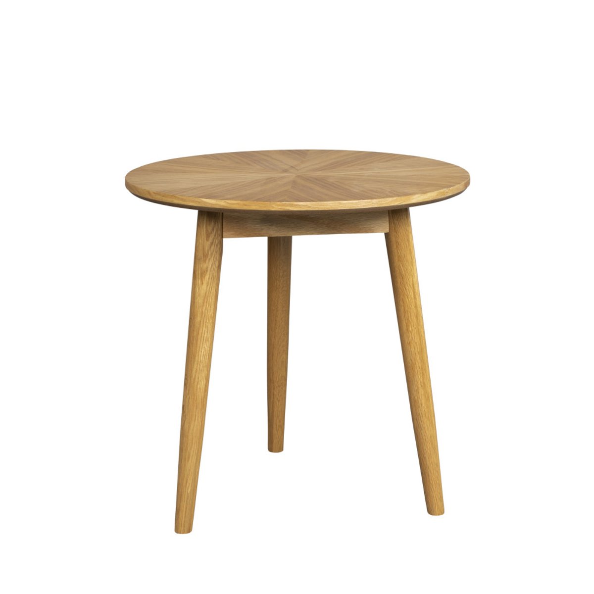 Table d'appoint ronde en bois 50cm- FABIO bois clair, DRAWER