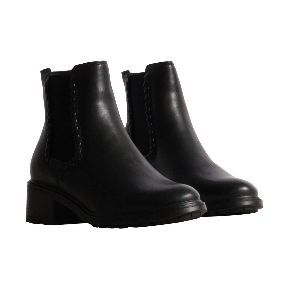 Bottines Cuir Alénoa noir, THE DIVINE FACTORY