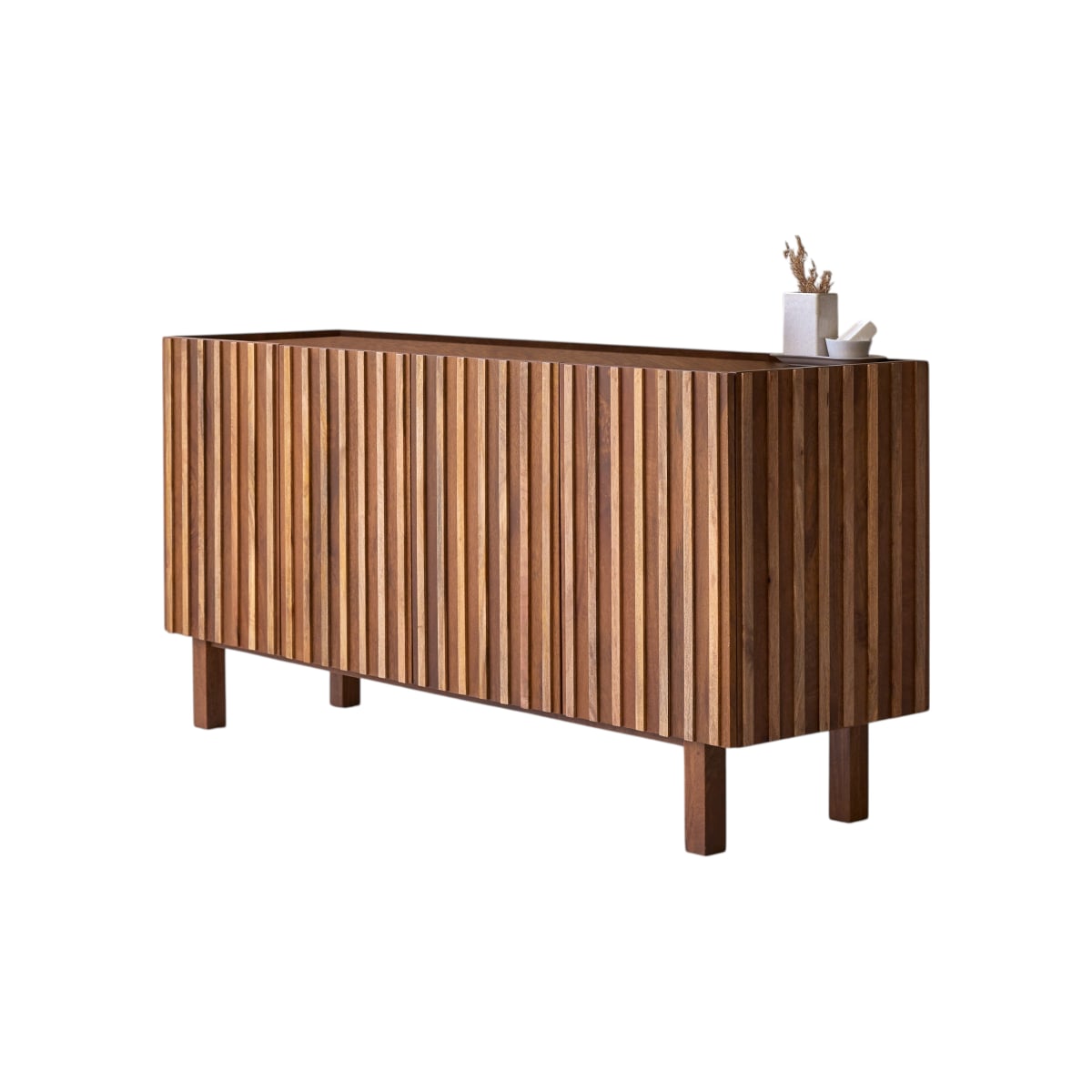Meuble Salle De Bain en Manguier massif, MILO marron foncé, TIKAMOON