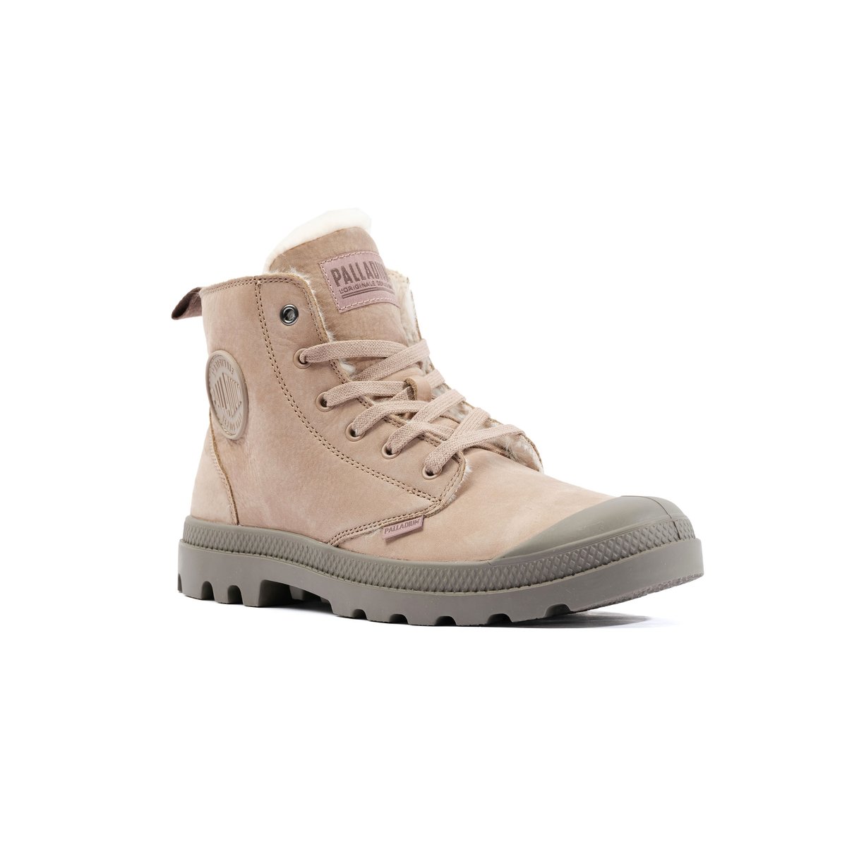 Boots en cuir PAMPA HI ZIP WL beige, PALLADIUM