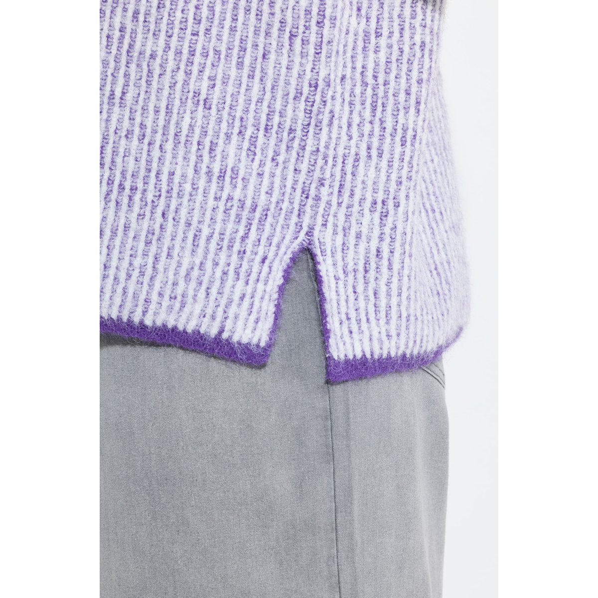 Pull camionneur à manches longues violet, ULLA POPKEN