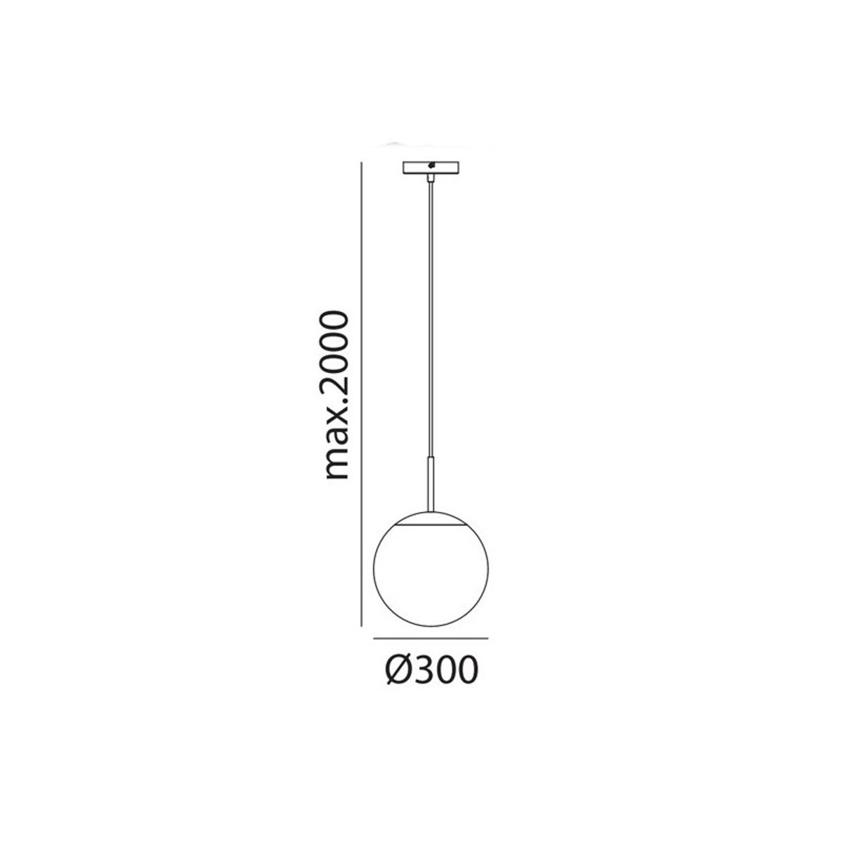 Suspension Roxanne Laiton Mat laiton, MILLUMINE