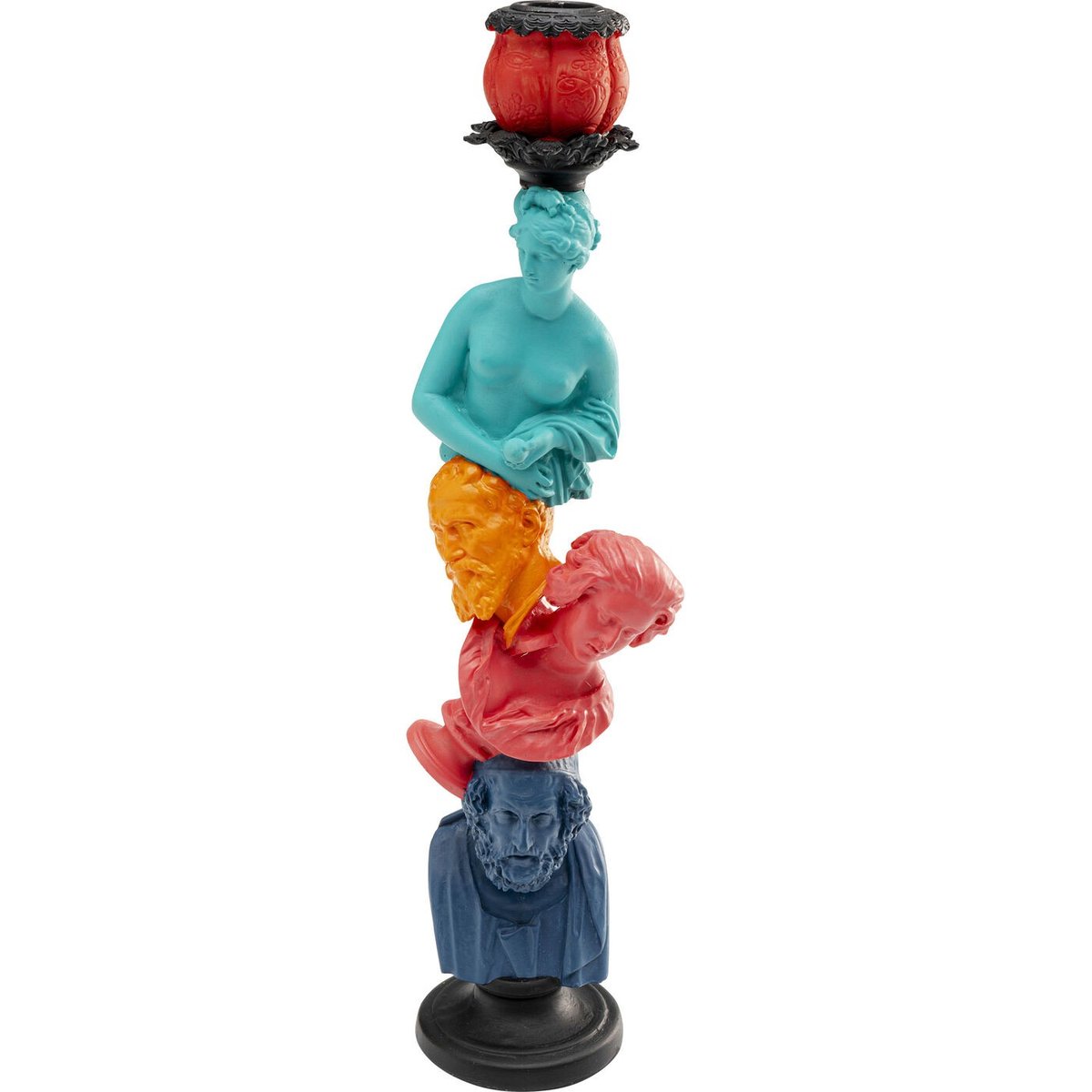 Bougeoir quatre bustes couleur unique, KARE DESIGN