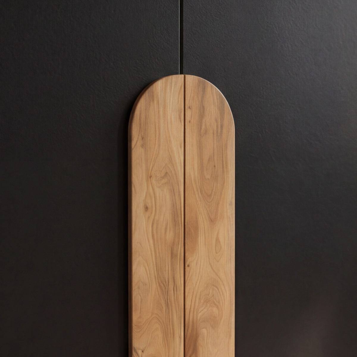 Buffet en bois d'acacia CESAR noir, MADE IN MEUBLES