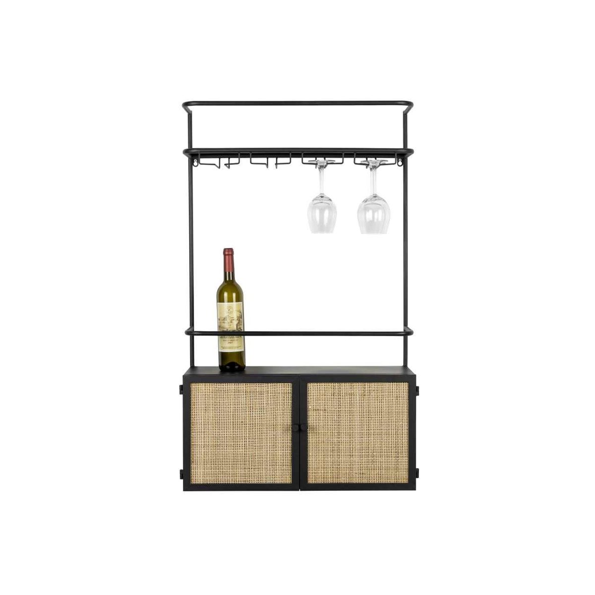 Étagère en bois, GUUJI rotin, BOITE A DESIGN