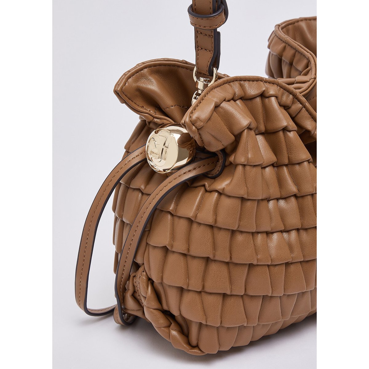 Petit sac Riccy gaufré beige, LIU JO