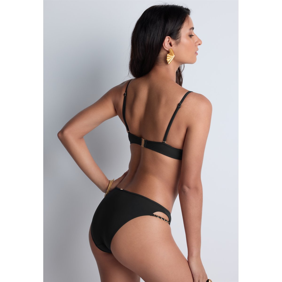 Haut de maillot de bain Push-up coques Sparkling Treasure noir, AUBADE