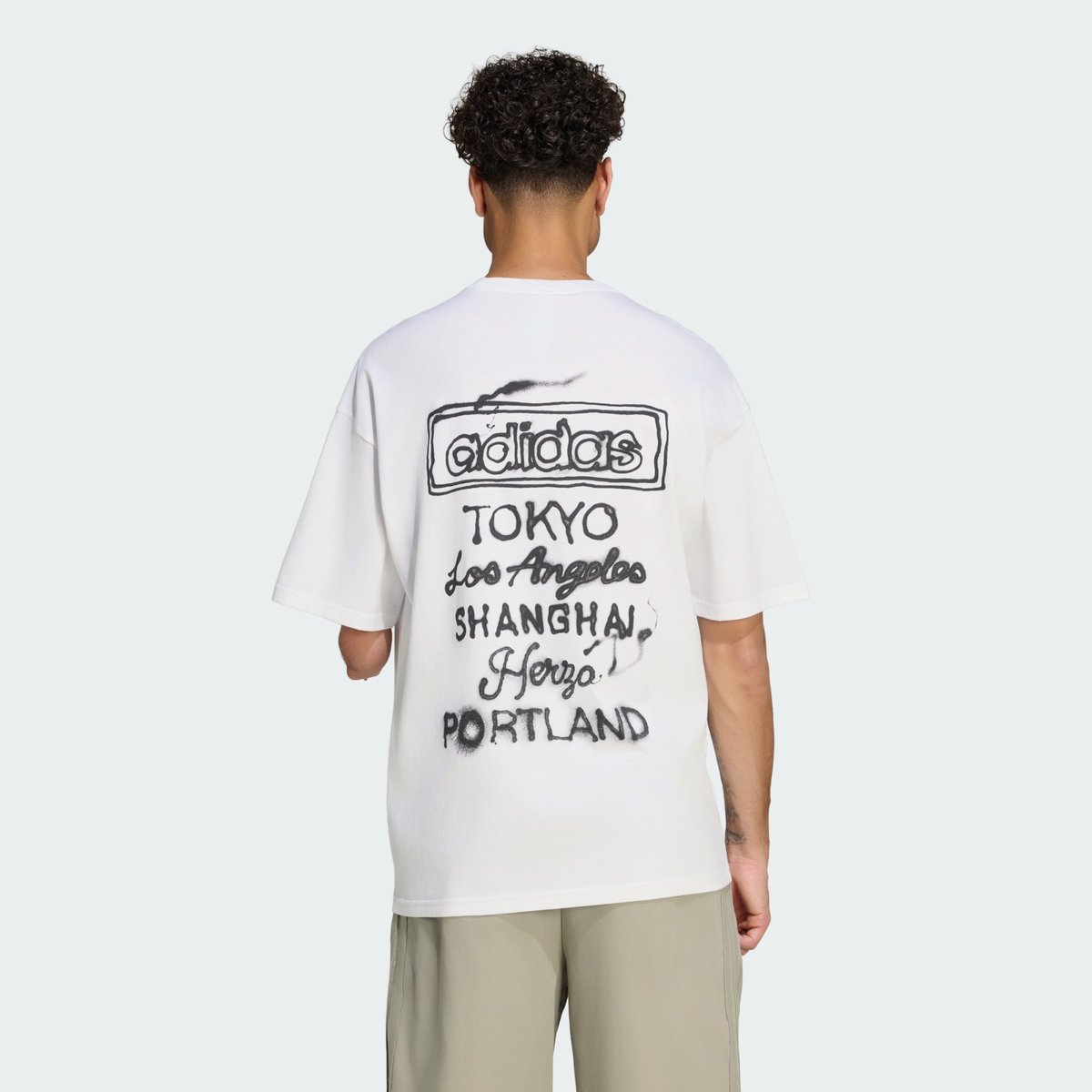 T-Shirt Powder Tongue white, adidas Originals