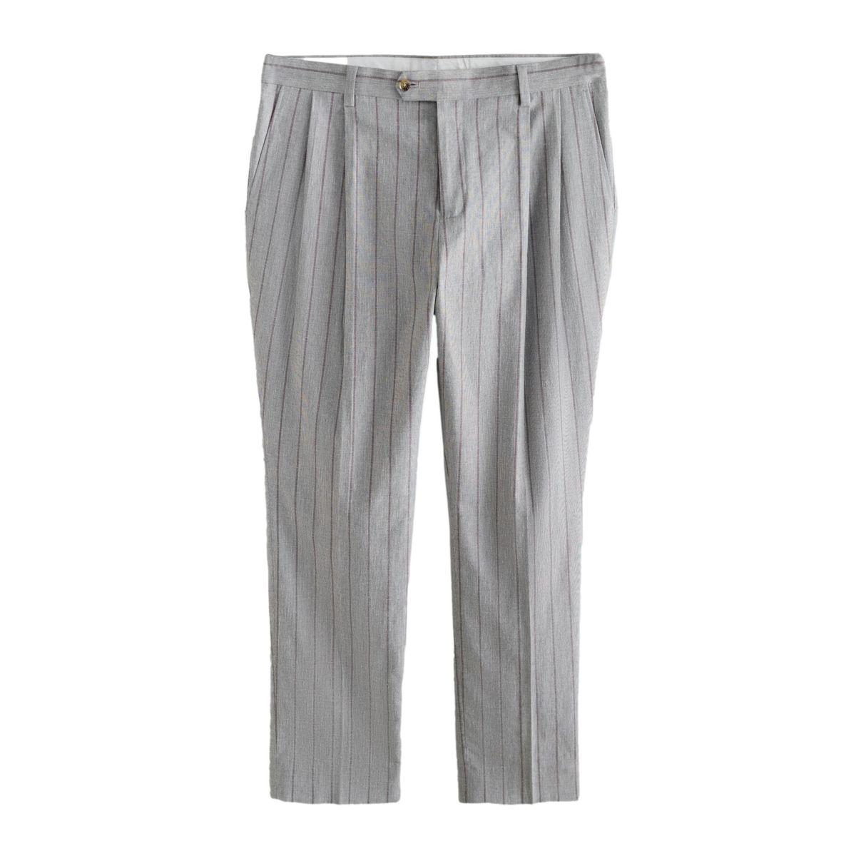 Pantalon de costume ajusté à rayures gris, NEXT