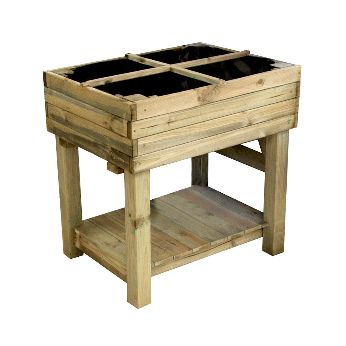 Potager sur pied en bois marron, CEMONJARDIN
