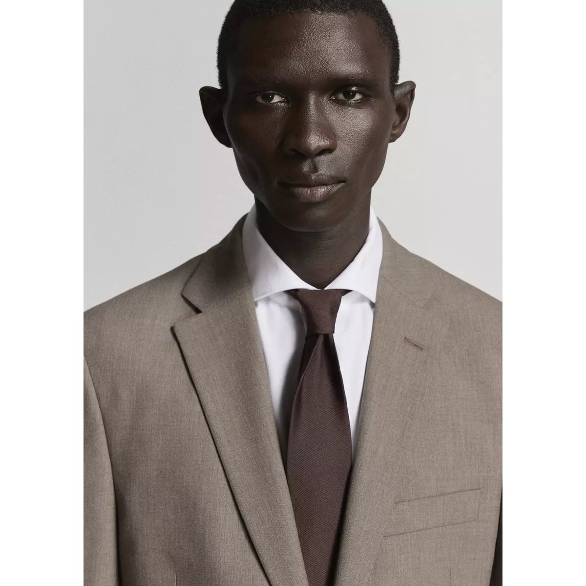 Veste de costume London regular-fit marron moyen, MANGO MAN