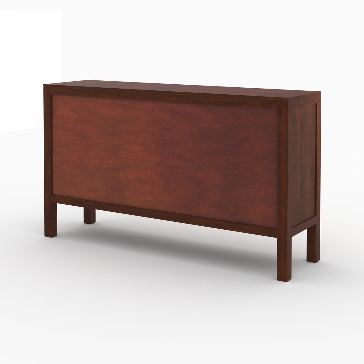 Buffet en bois de manguier et cannage - TIKI marron foncé, MAISON PAVANE