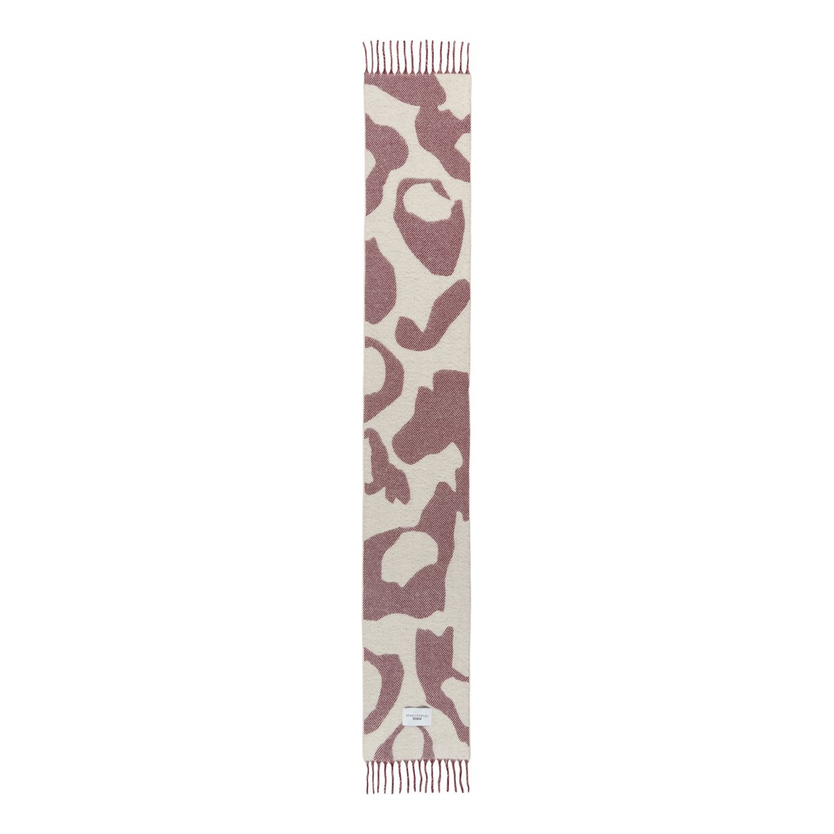 Écharpe en mélange de laine vierge et de laine d'alpaga beige, MARC O’POLO DENIM