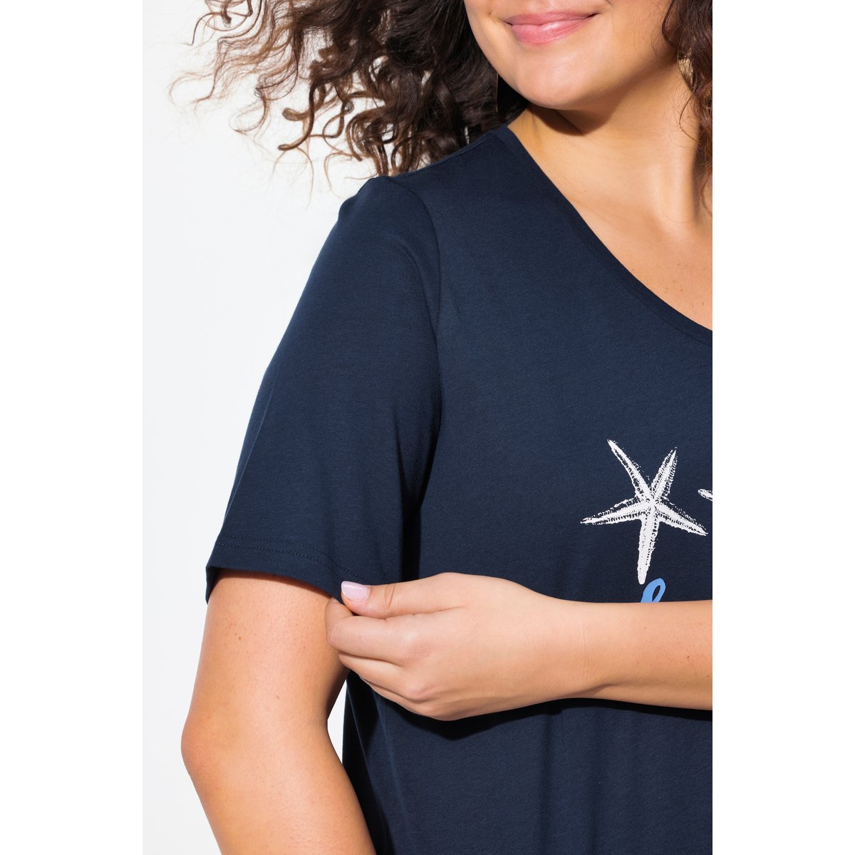 T-shirt marine, ULLA POPKEN