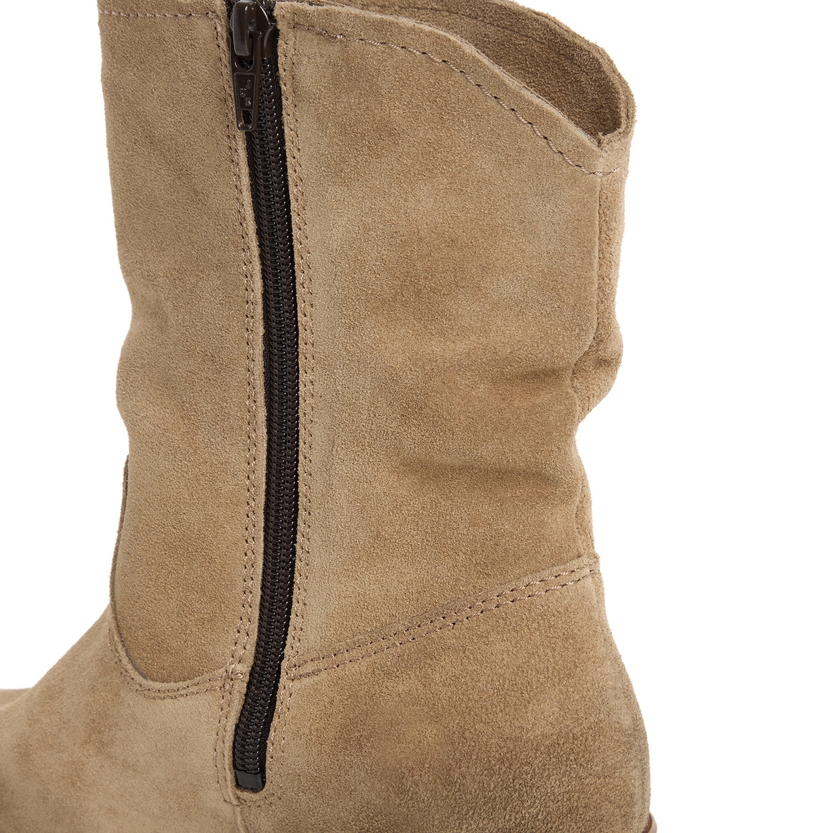 Bottine en cuir beige beige, TAMARIS
