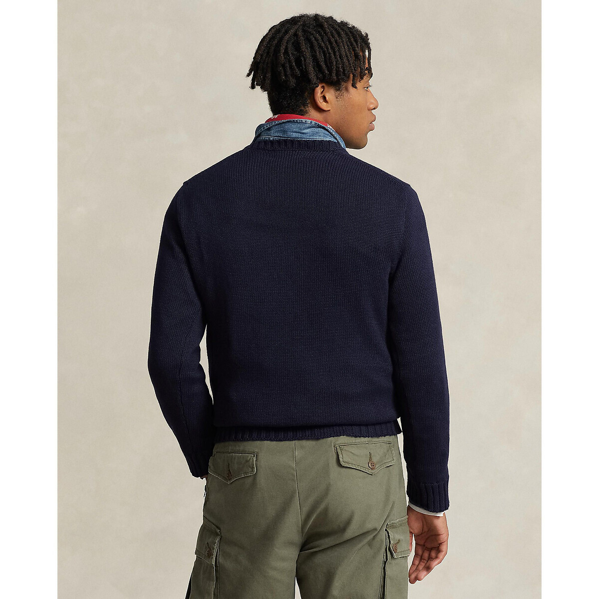 Rundhalspullover aus Baumwolle marine, POLO RALPH LAUREN