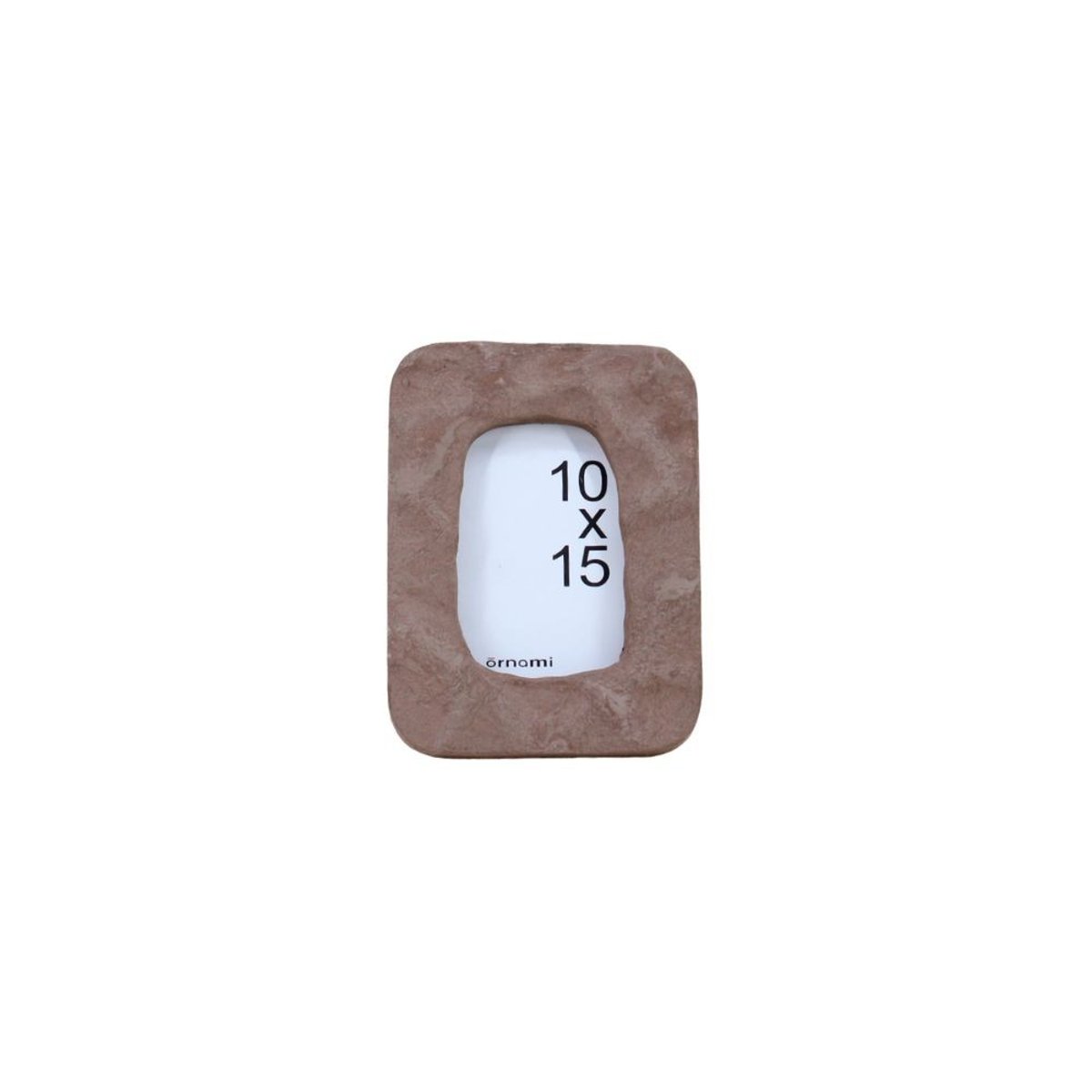 Cadre photo organique 20x15cm marron, ORNAMI