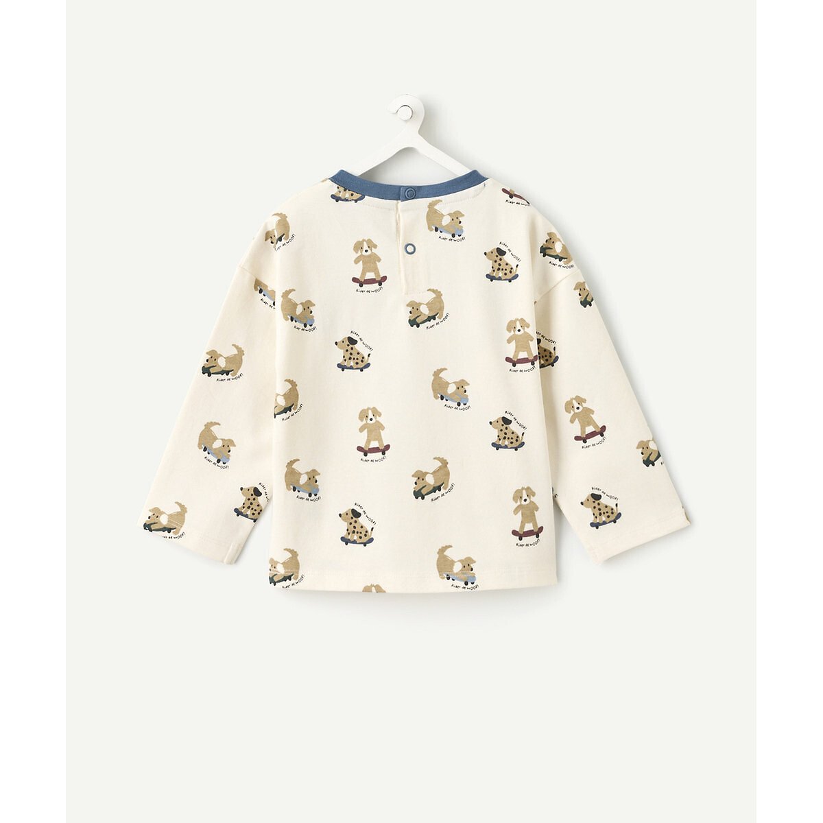 T-shirt manches longues, imprimé animalier ecru, TAPE A L'OEIL