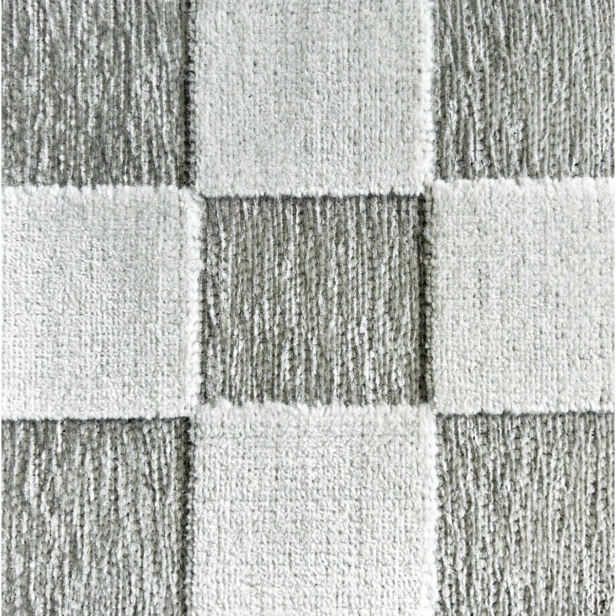 Tapis interieur à motif petit damier GARDEN gris, NAZAR RUGS