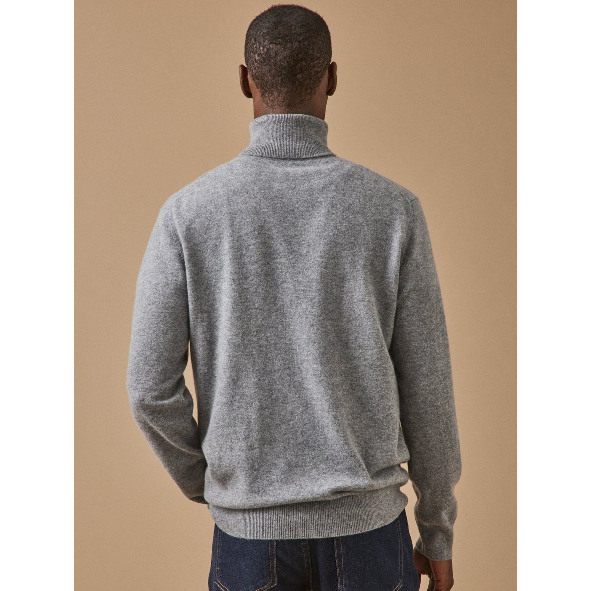 Pull col roulé - Collection Cachemire gris chine, CYRILLUS
