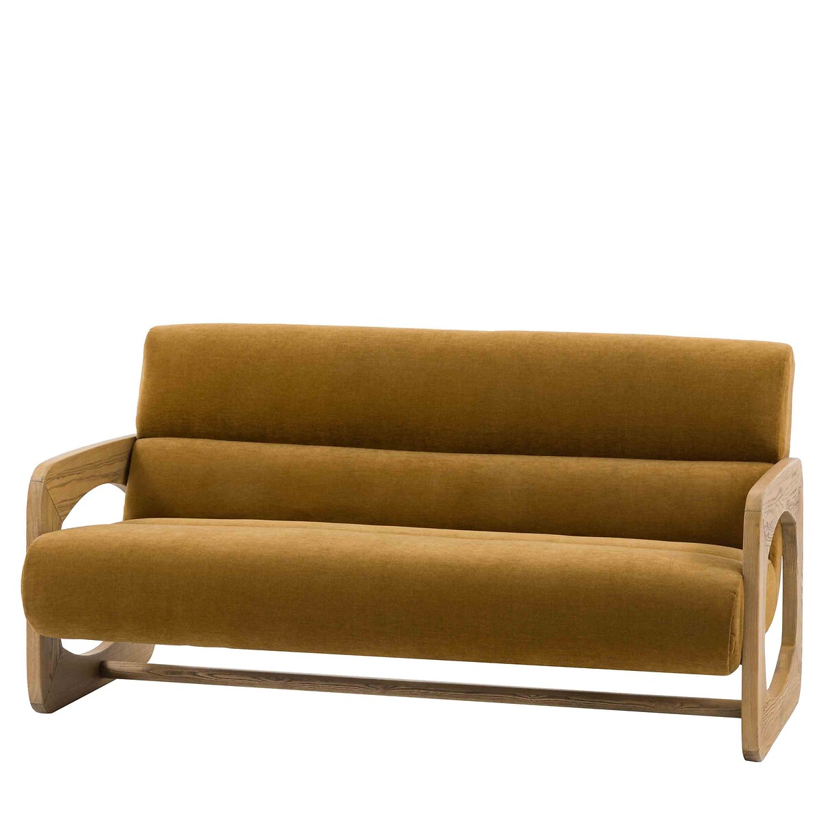 Marzo Velvet Chenille Sculptural 3-Seater Sofa golden, ÉDITÉ