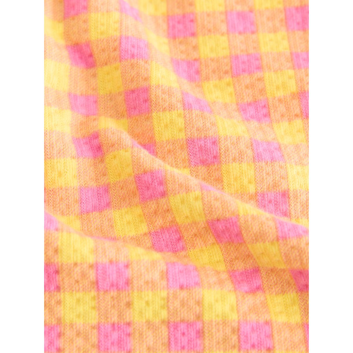 Shorts oversize vichy rose et jaune, NEXT