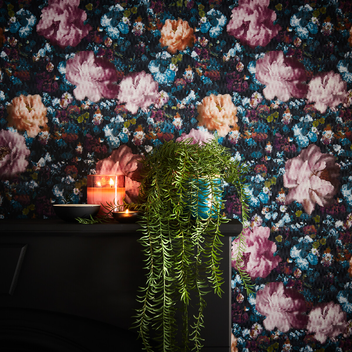 Camile Wallpaper blue, CLARKE & CLARKE