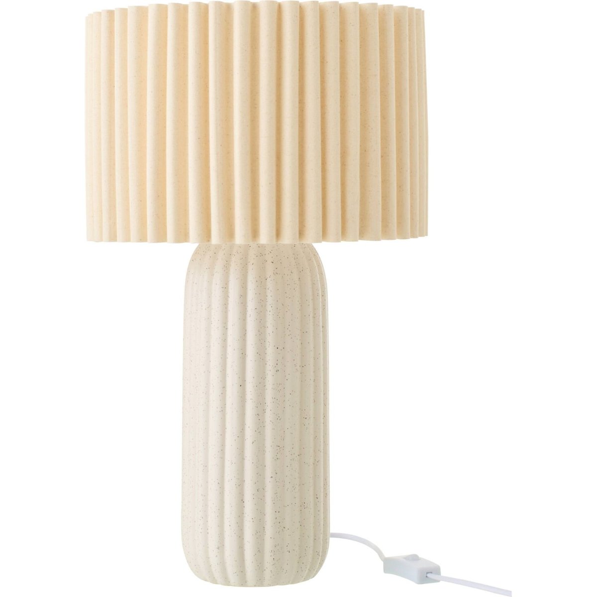 Lampe de table en poterie blanc cassé, RECOLLECTION