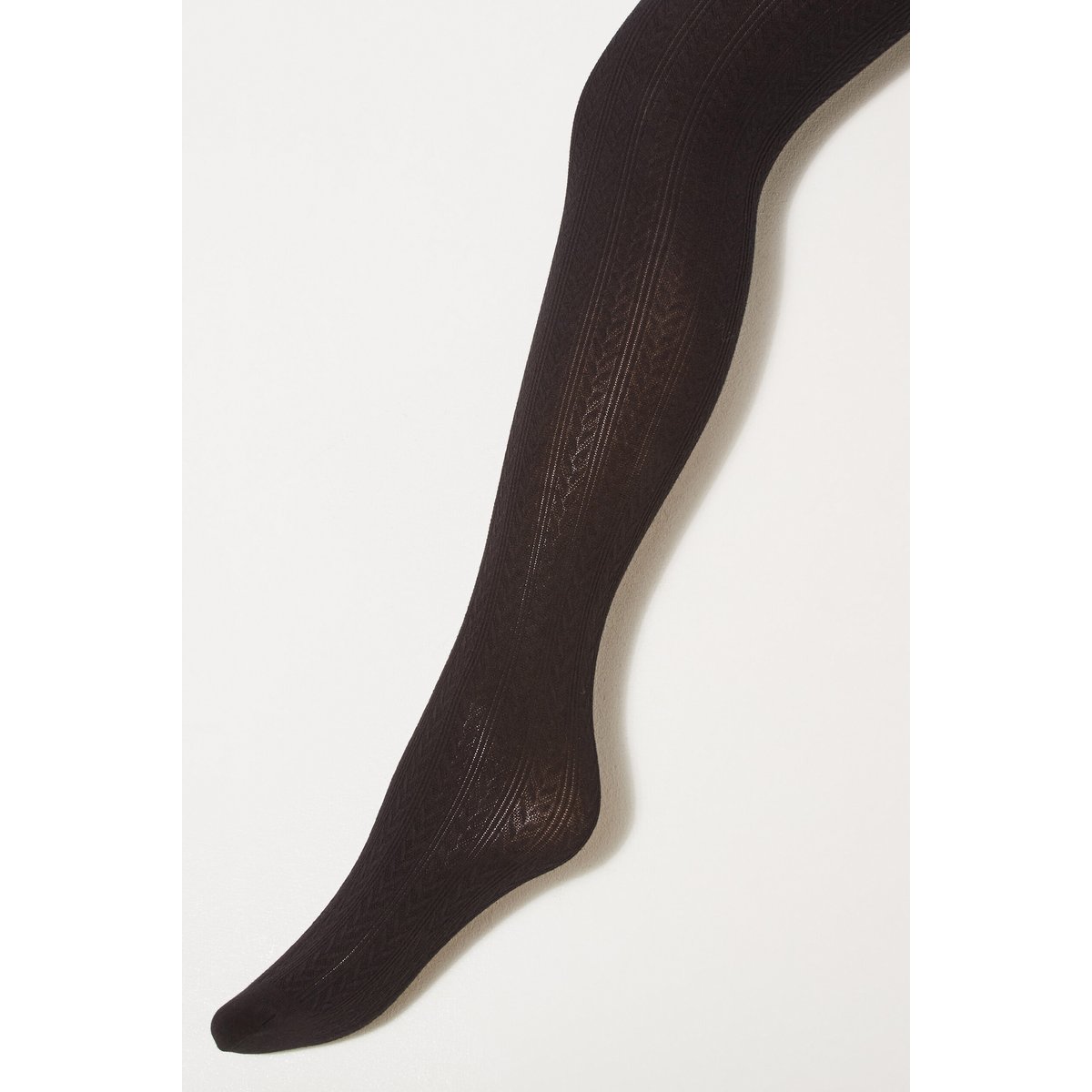 Collants maille fantaisie femme noir, BONOBO