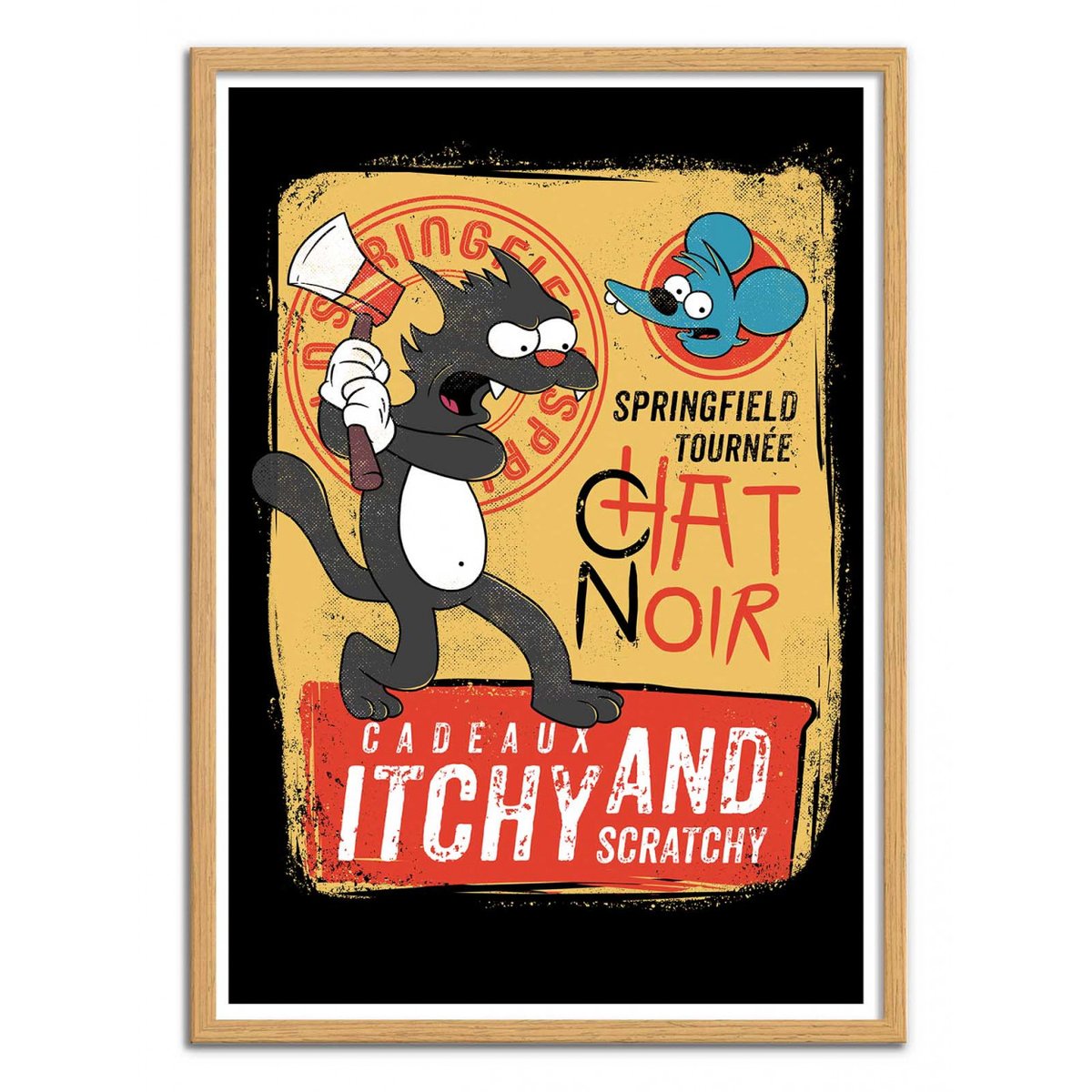 Affiche d'art - Le Scratch Noir - Ilustrata couleur unique, WALL EDITIONS