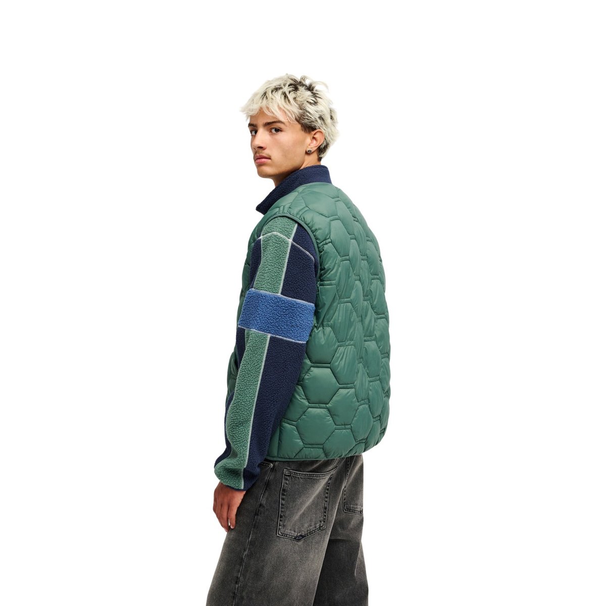 Doudoune sans manches Noir FUSE URBAN GILET vert forest, QUIKSILVER