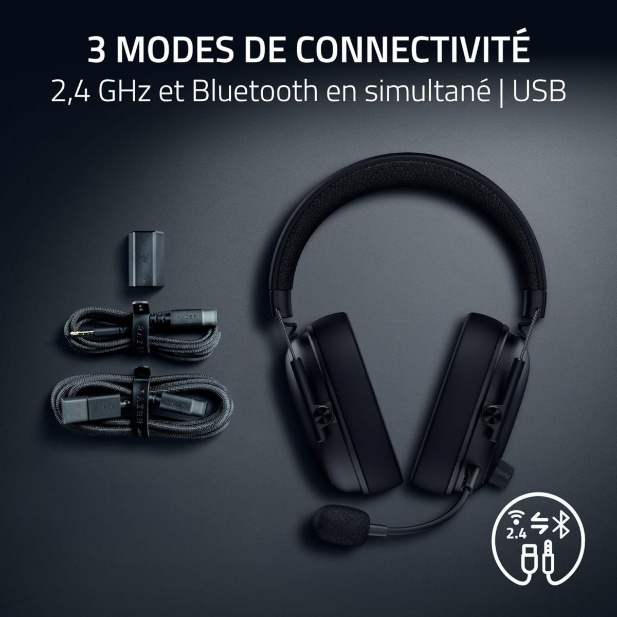 Casque gamer BLACKSHARK V3 NOIR noir, RAZER