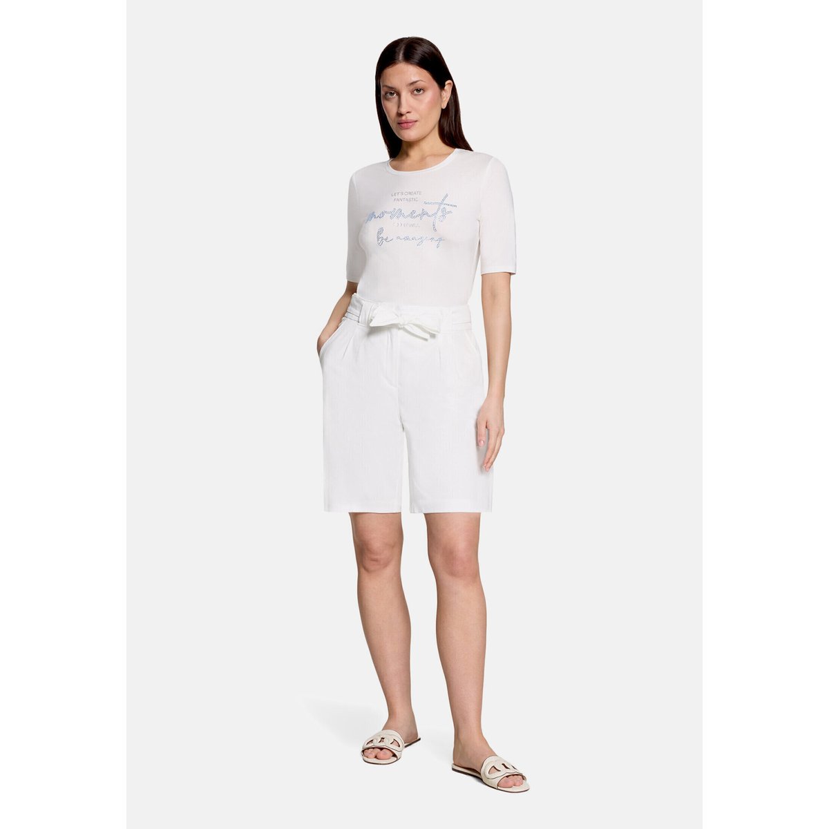 Short à pinces blanc, BETTY BARCLAY