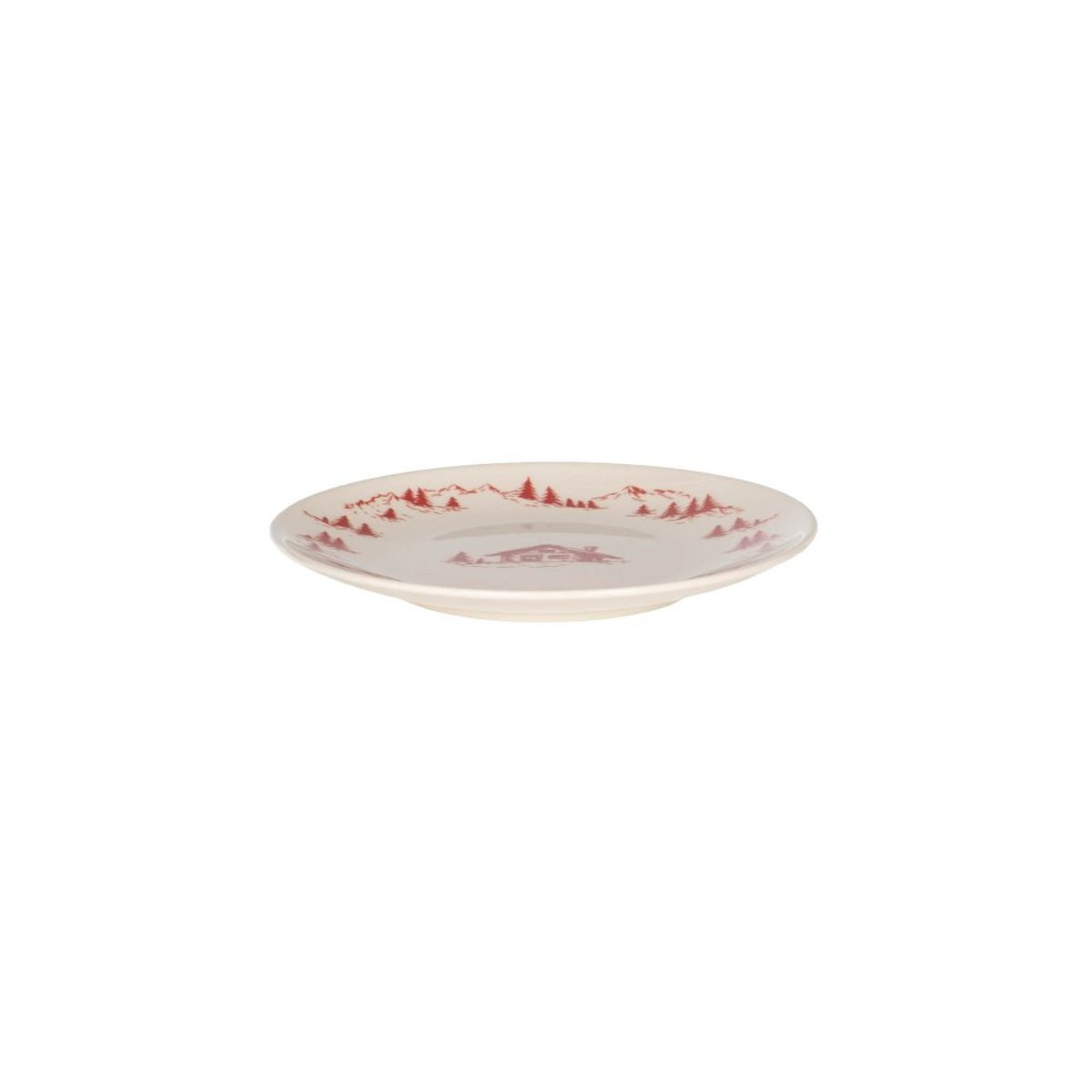 Assiette dessert 21 cm (lot de 6) - ALPAGES rouge, TABLE PASSION