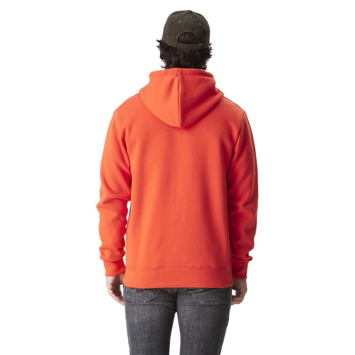 Sweat à capuche zippé Slimane orange, VON DUTCH