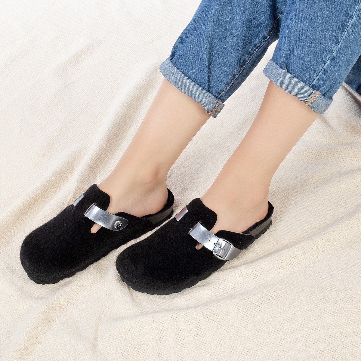 Sabots MOKE pour femme noir, BAYTON