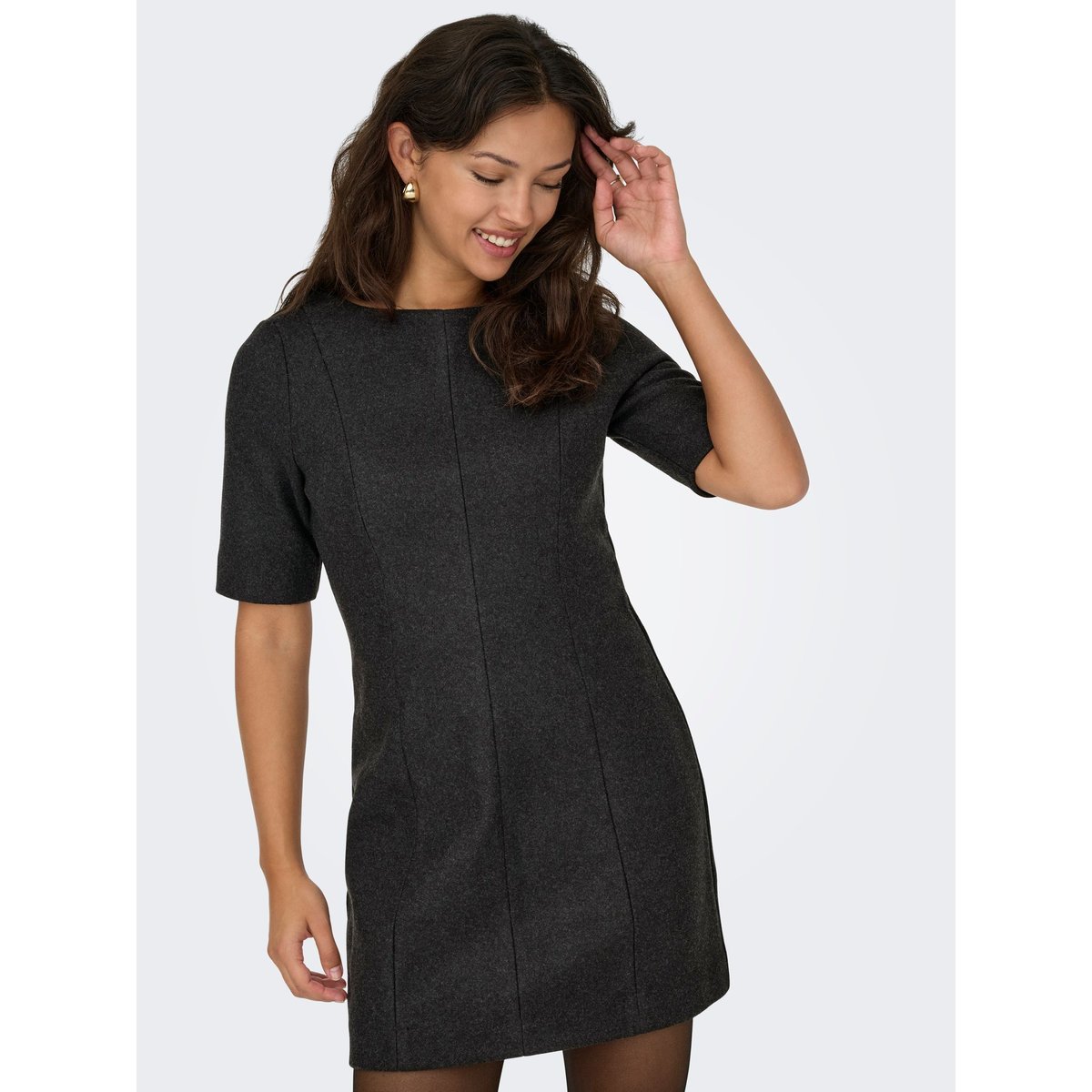 Robe dark grey melange, ONLY